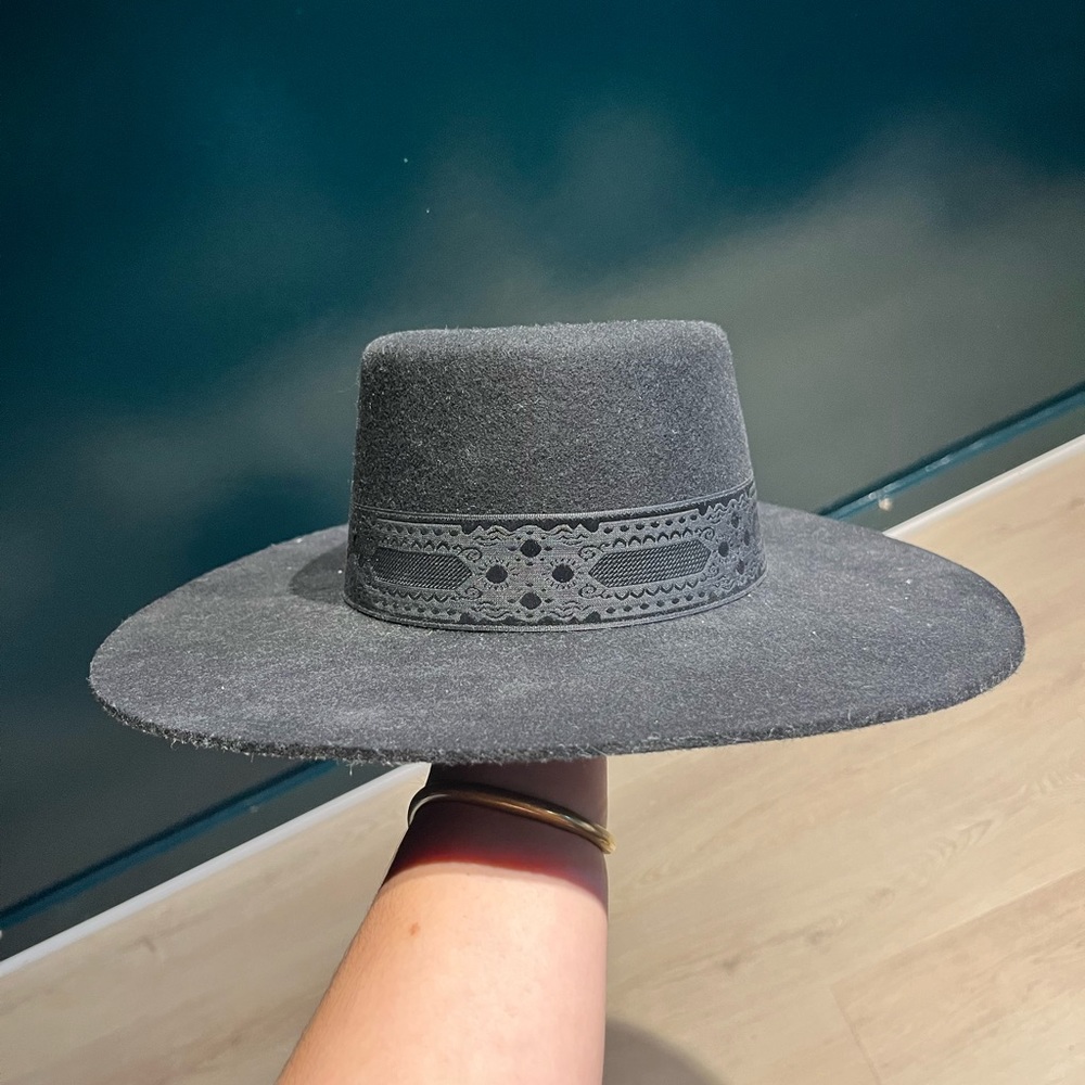 Lack of Color Black felt hat